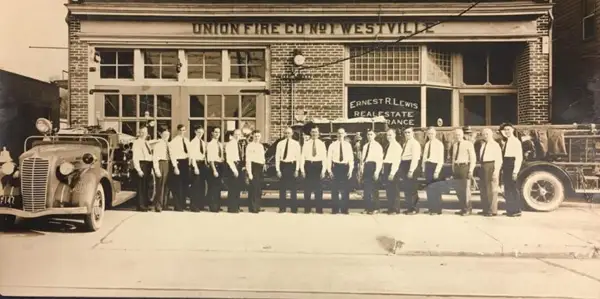 Antique photo of the Union Fire Company
